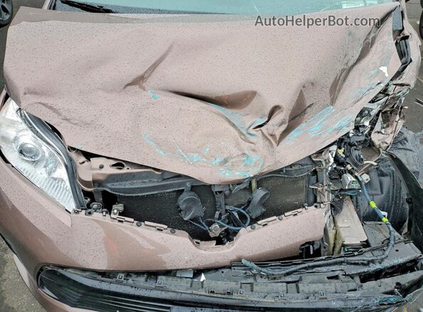 5TDZZ3DCXJS954160 2018 TOYOTA SIENNA Brown Շարժիչի բաժամունքի տեսք