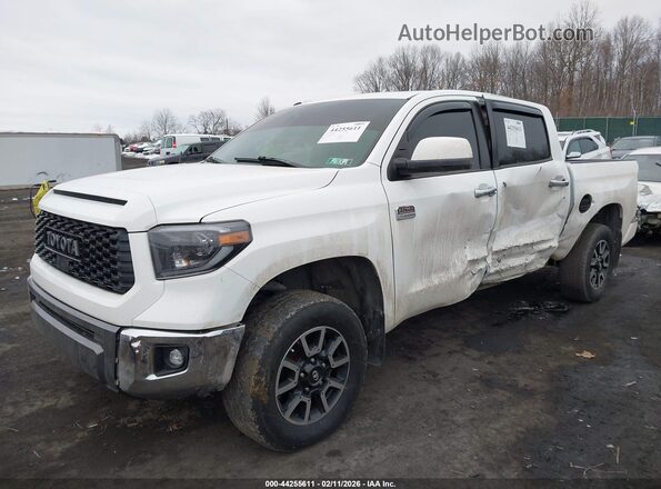 5TFAY5F12KX866934 2019 TOYOTA TUNDRA White Առջևի ձախ երեք քառորդ տեսարան