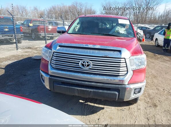 5TFBW5F12HX663917 2017 TOYOTA LIMITED Red Widok zestawu wskaźników