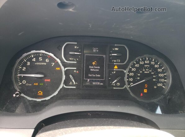 5TFDW5F14JX773723 2018 TOYOTA TUNDRA White Widok zestawu wskaźników