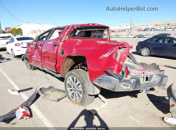 5TFDY5F12KX868728 2019 TOYOTA TUNDRA Красный Задняя левая четверть