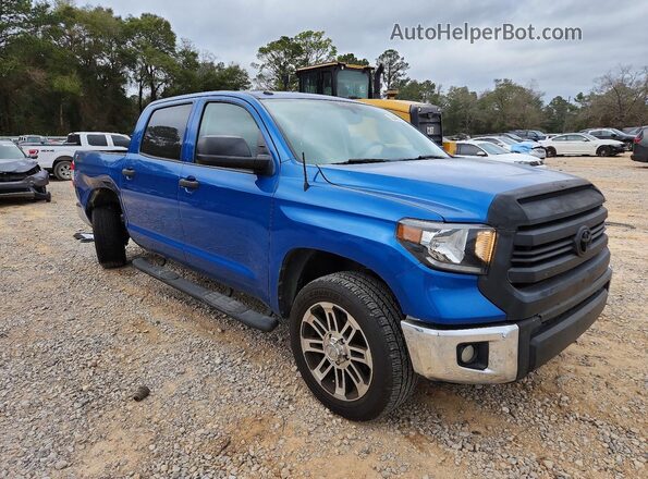 5TFEM5F19GX095389 2016 TOYOTA TUNDRA Синий Передняя правая четверть
