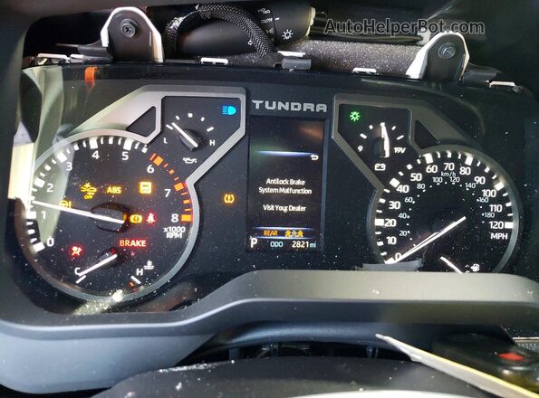 5TFKB5DB0TX345567 2026 TOYOTA TUNDRA Black Вид щитка приладів