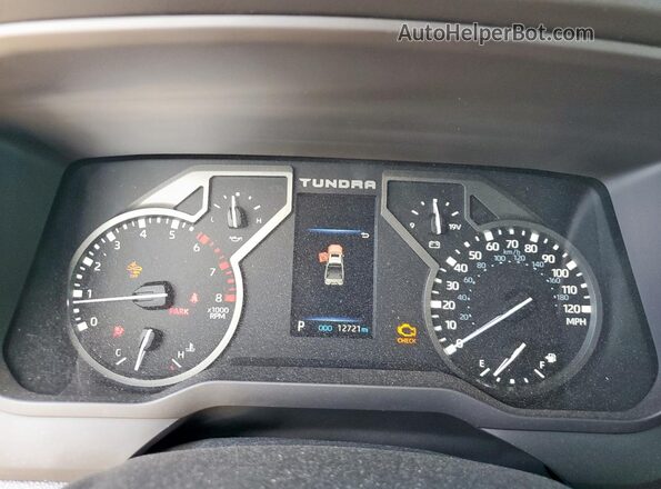 5TFLA5AB2SX044616 2025 TOYOTA TUNDRA Charcoal Вид щитка приладів