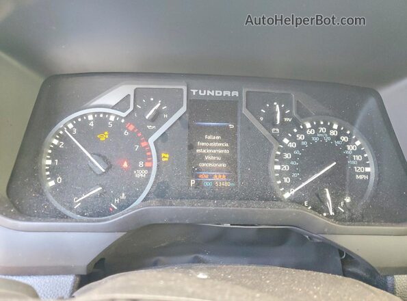 5TFLA5AB8PX026774 2023 TOYOTA TUNDRA Серебряный Вид щитка приборов