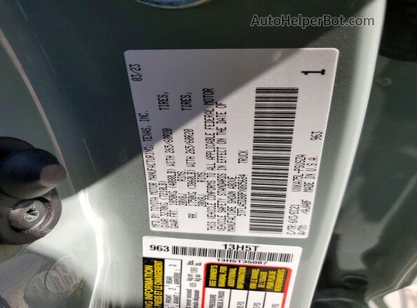 5TFLA5DB0PX085684 2023 TOYOTA TUNDRA Серый Вид наклейки с VIN-кодом