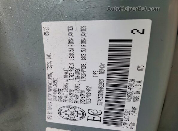 5TFPC5DB3NX002905 2022 TOYOTA LIMITED Green Շարժիչի բաժամունքի տեսք