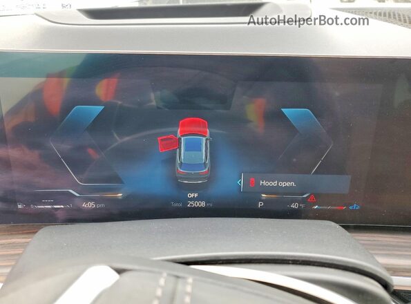 5UX13EU00R9V51734 2024 BMW X5 Бирюзовый Вид щитка приборов