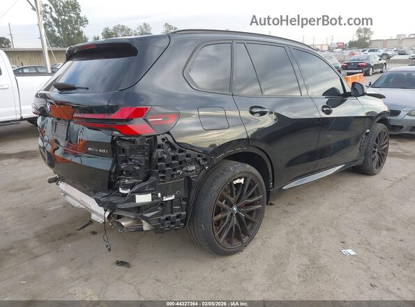 5UX13EU01R9V10657 2024 BMW X5 Black უკანა მარჯვენა