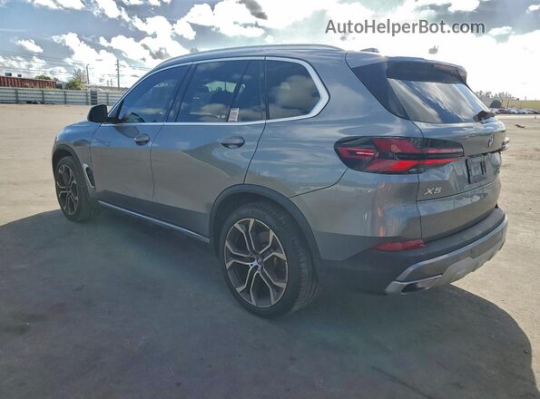 5UX13EU07R9U74120 2024 BMW X5 Gray Tył lewy