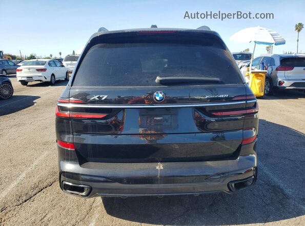 5UX23EM06P9R57826 2023 BMW X7 Black უკანა ხედი