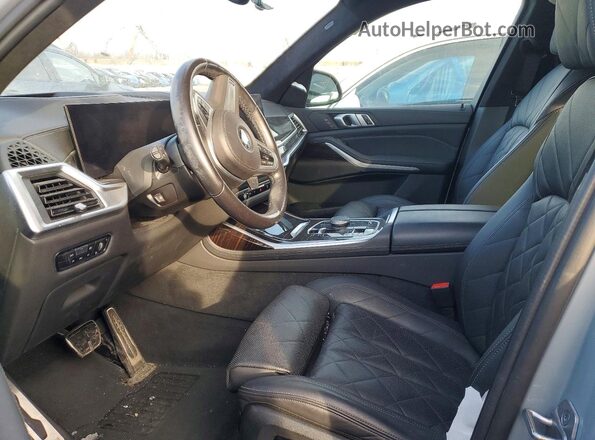 5UX23EM08P9P30735 2023 BMW X7 Silver Widok wnętrza z przodu