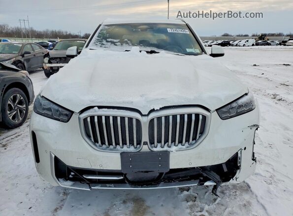 5UX23EU03R9T44114 2024 BMW X5 White Widok z przodu