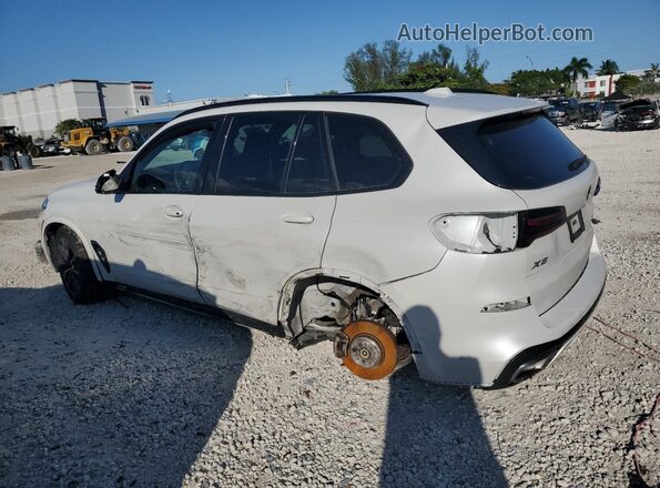 5UX23EU07R9U09983 2024 BMW X5 White Trasero izquierdo
