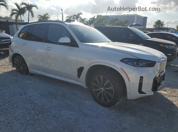 5UX23EU07R9U09983 2024 BMW X5 White Delantero derecho