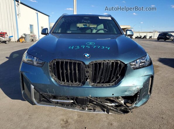 5UX23EU07S9000243 2025 BMW X5 Teal Вид спереду