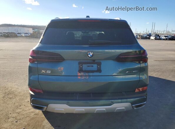 5UX23EU07S9000243 2025 BMW X5 Teal Вид ззаду