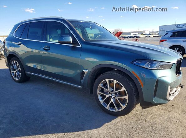 5UX23EU07S9000243 2025 BMW X5 Teal Передня права чверть