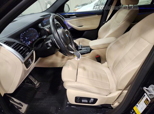 5UX2V1C05M9G61375 2021 BMW X4 Blue წინა სალონის ხედი