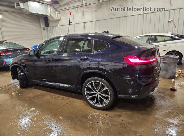 5UX2V1C05M9G61375 2021 BMW X4 Blue უკანა მარცხენა