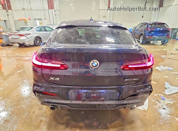 5UX2V1C05M9G61375 2021 BMW X4 Blue უკანა ხედი