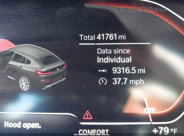 5UX2V1C07M9H86829 2021 BMW X4 Серый 