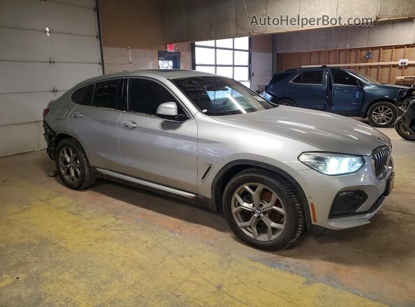 5UX2V1C09M9G91771 2021 BMW X4 Silver Delantero derecho