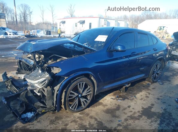 5UX2V5C04M9E77729 2021 BMW X4 Blue 