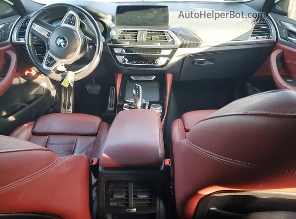 5UX2V5C04M9F41476 2021 BMW X4 Black Вид панелі приладів