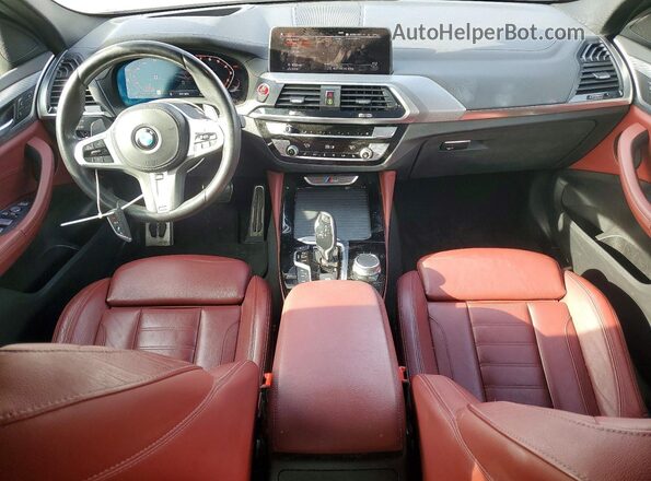 5UX2V5C05M9E14056 2021 BMW X4 Charcoal Widok deski rozdzielczej