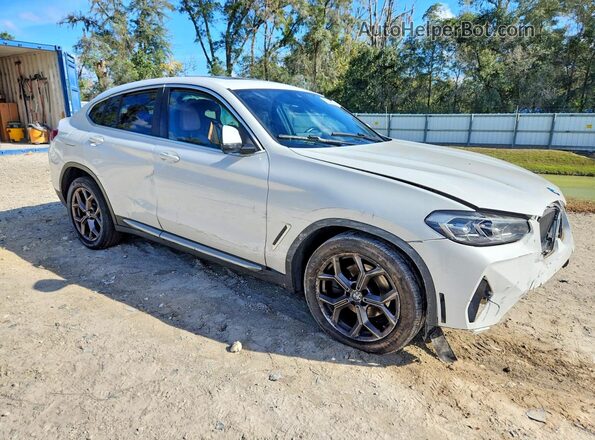 5UX33DT03N9J79448 2022 BMW X4 White Передня права чверть