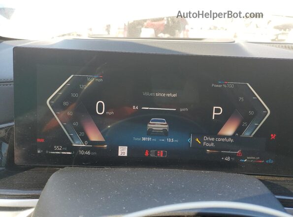 5UX33EX01R9S30550 2024 BMW X6 Белый Вид щитка приборов