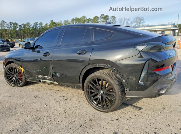 5UX33EX06R9S66847 2024 BMW X6 Black Задня ліва чверть
