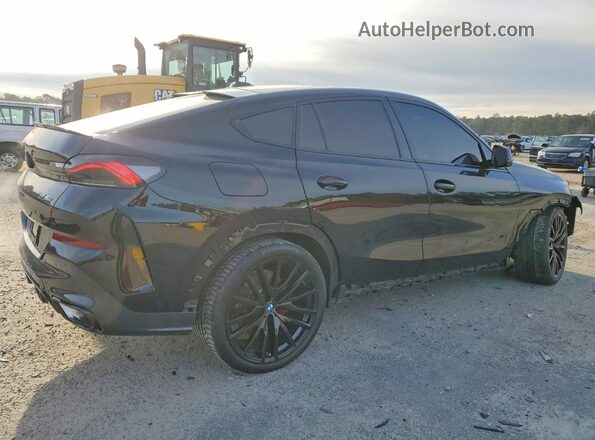 5UX33EX06R9S66847 2024 BMW X6 Black Задня права чверть