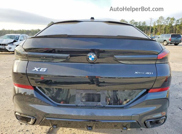 5UX33EX06R9S66847 2024 BMW X6 Black Вид ззаду