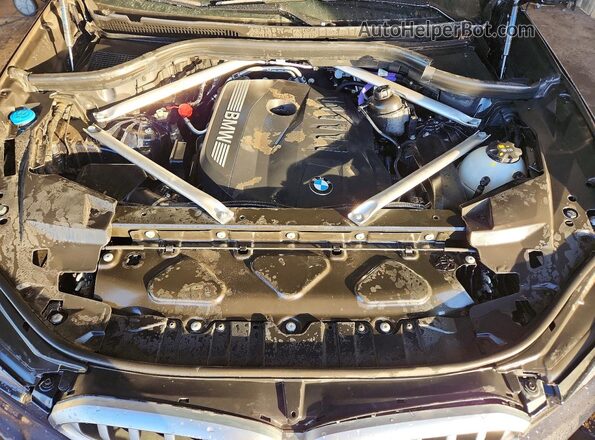 5UX33EX08S9W74479 2025 BMW X6 Black Vista del compartimento del motor