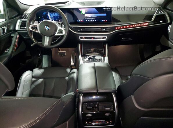 5UX33EX08S9Z39305 2025 BMW X6 Gray წინა პანელის ხედი