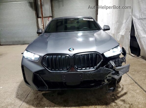 5UX33EX08S9Z39305 2025 BMW X6 Gray წინა ხედი