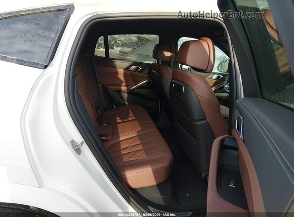 5UX33EX09T9161226 2026 BMW X6 White VIN sticker view