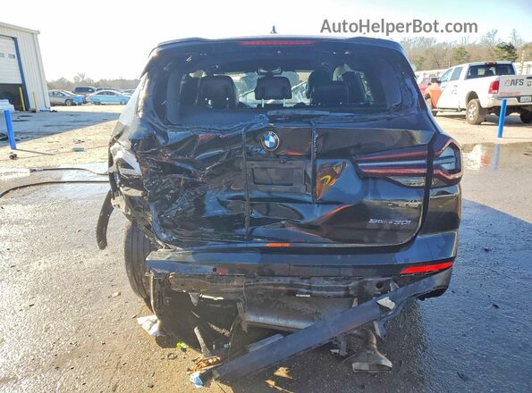 5UX43DP00P9N75368 2023 BMW X3 Black უკანა ხედი