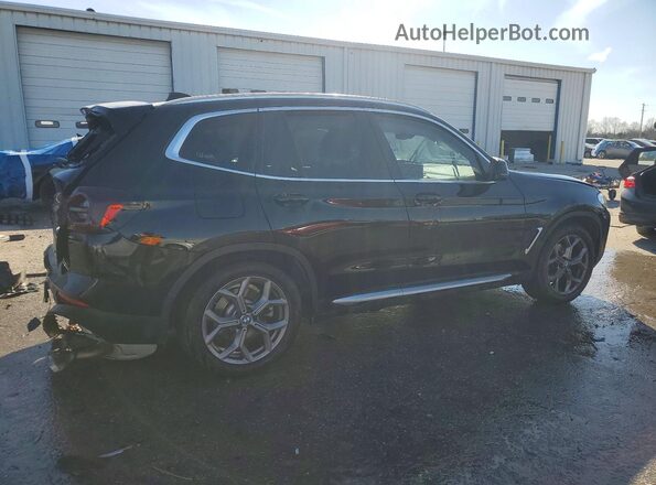 5UX43DP00P9N75368 2023 BMW X3 Black უკანა მარჯვენა