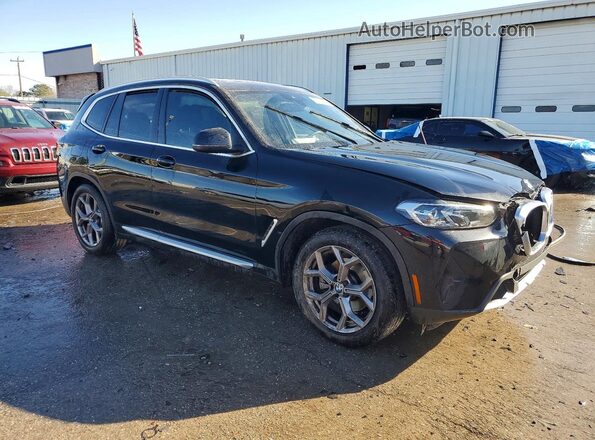 5UX43DP00P9N75368 2023 BMW X3 Black წინა მარჯვენა