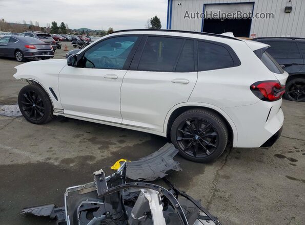 5UX43DP01N9K05852 2022 BMW X3 White Trasero izquierdo