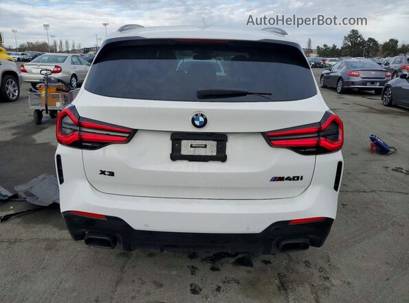 5UX43DP01N9K05852 2022 BMW X3 White Vista trasera