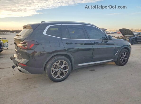 5UX43DP06N9M09594 2022 BMW X3 Черный Задняя правая четверть