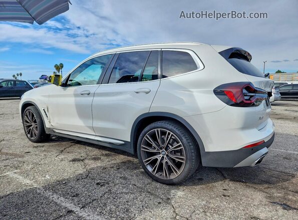 5UX43DP07P9R65724 2023 BMW X3 White Rear left