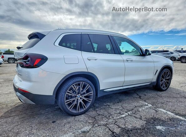 5UX43DP07P9R65724 2023 BMW X3 White Rear right