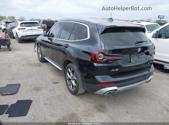 5UX43DP07R9U46417 2024 BMW X3 Черный Задняя левая четверть