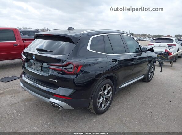 5UX43DP07R9U46417 2024 BMW X3 Черный Задняя правая четверть