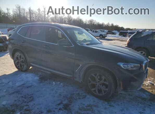 5UX43DP09N9L40223 2022 BMW X3 Black Առջևի աջ